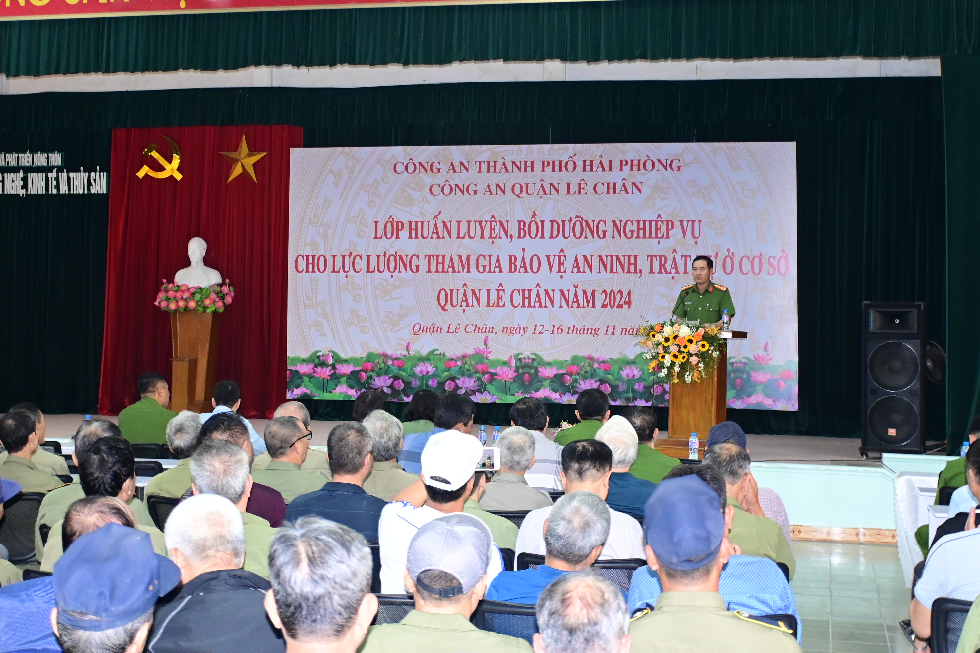 Huấn luyện, bồi dưỡng nghiệp vụ cho lực lượng tham gia bảo vệ An ninh trật tự ở cơ sở địa bàn quận Lê Chân